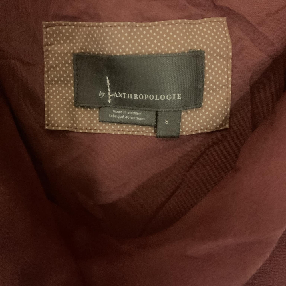 Anthropologie Deep Red Fabric